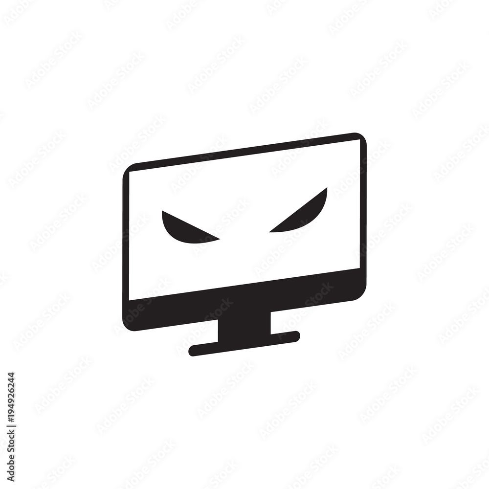 Poster computer hacking icon. elements of cyber security icon. premium quality graphic design. signs and sy