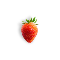 Strawberry isolated on white background.