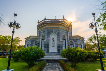 Fototapeta premium Catholic Church Cultural Heritage Old Vintage At Thailand