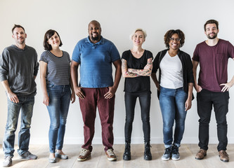 Obraz premium Happy diverse friends