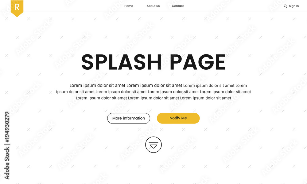 Poster illustration of website elements for web design