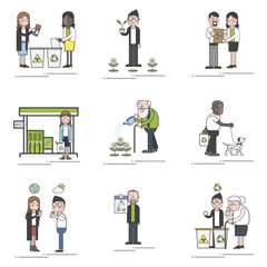 Illustration of environmental concept