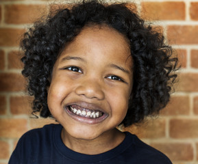 Portrait of black young boy