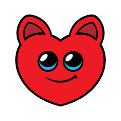 Cartoon Heart Character