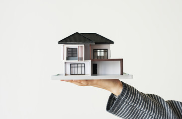 Fototapeta na wymiar House loan concept isolated on white background