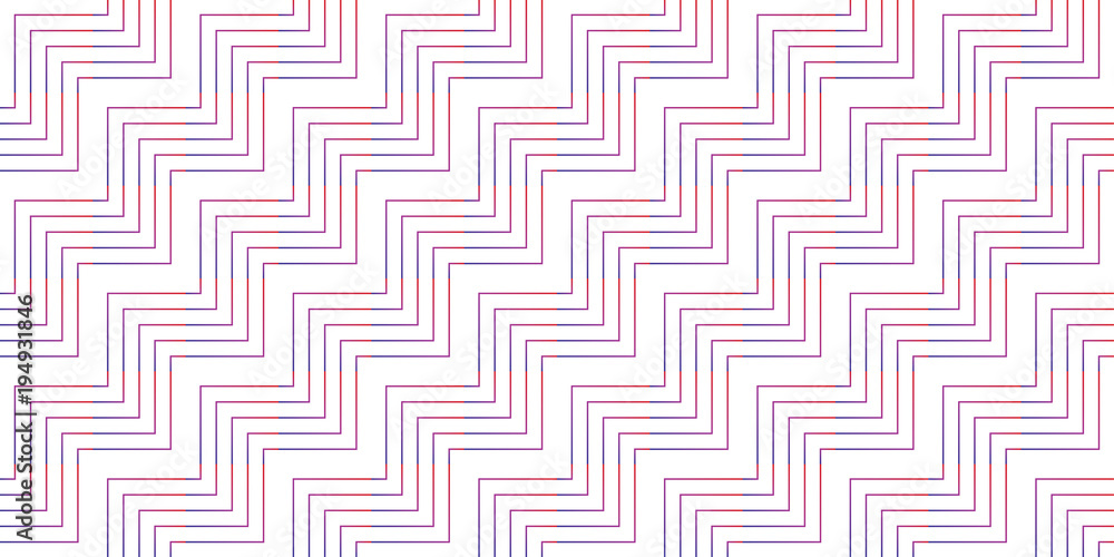 Aufkleber Pattern geometric gradient colorful line chevron seamless design abstract background texture.