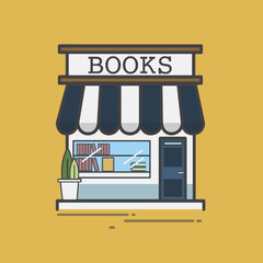 Illustration of bookstore