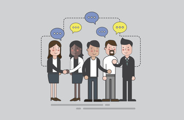 Illustration of business people