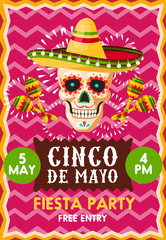 Poster for Cinco party