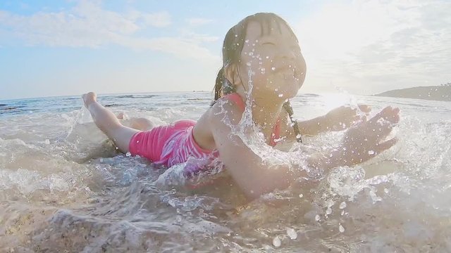 cute girl on the beach