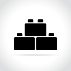 blocks icon on white background