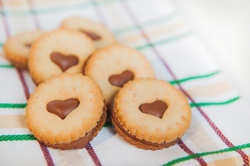 Cookies with chocolate