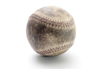 baseball ball on white background.