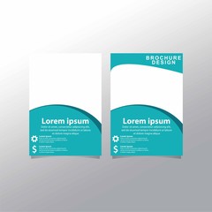 Vector flyer template design for business brochure
