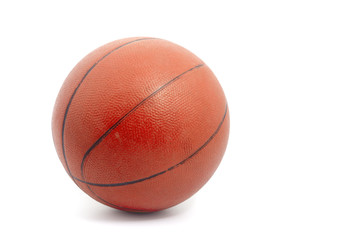 Basketball on a white background.