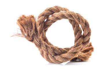 Rope on a white background