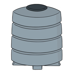 vector of water storage tank