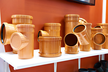 PVC fittings for sewer system