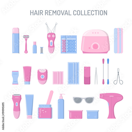 Hair Removal Collection Stock Image And Royalty Free Vector Files