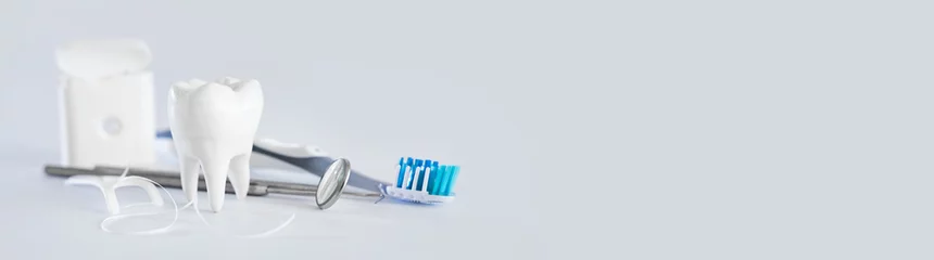 Foto op Plexiglas Tandarts Tand, gezondheid, tandheelkunde concept.