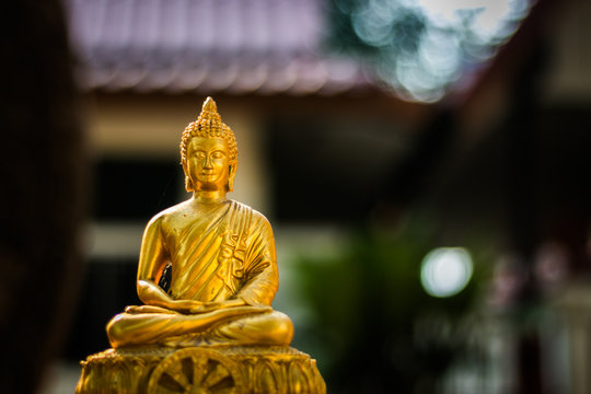 Buddha statue Soft focus with blur background