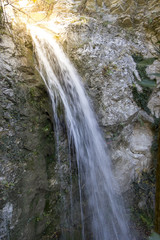 waterfall detail in gole caccaviola campania italy