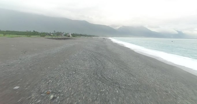 Hualien, Taiwan Beach Aerial (Qixingtan)