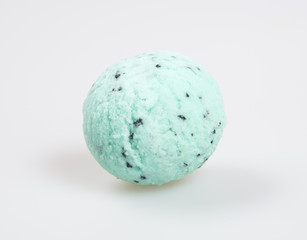 ice cream scoop or ice cream ball on the background.