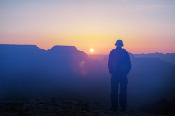 Fototapeta premium Hike in Grand Canyon