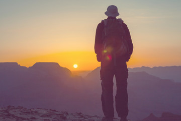 Obraz premium Hike in Grand Canyon