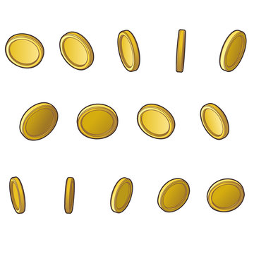 Coin Rotate Sprite Sheet