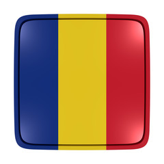 Fototapeta premium Romania flag icon