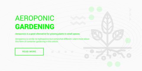 Aeroponic Gardening banner