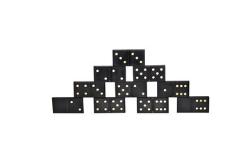 Obraz premium domino isolated on white background