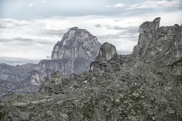 Very beautiful black and white mountains
