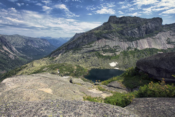 western Sayans on a summer day