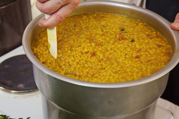 Delicious lentil soup