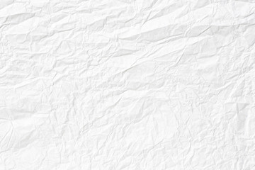 Crumpled white paper texture