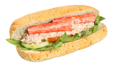 sandwich or hot dog sandwich on the background.