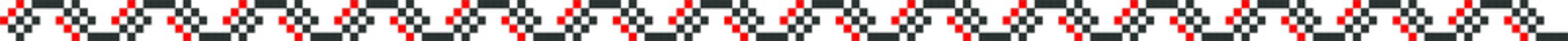 Traditional Romanian folk art knitted embroidery pattern