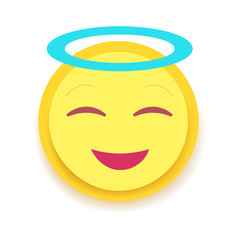 Emodji Icon. Emoticon for chat, messages,web. Isolated vector illustration