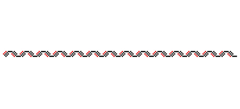 Traditional Romanian folk art knitted embroidery pattern