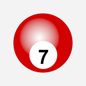 red ball billiard