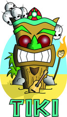 A tiki totem from Hawaii