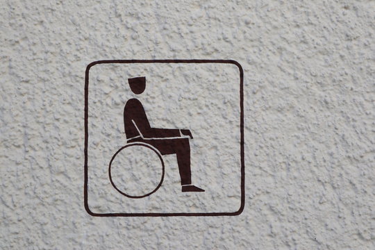 Schild Rollstuhlfahrer