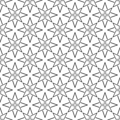 Black and white geometric seamless design