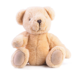Teddy bear isolated on a white background