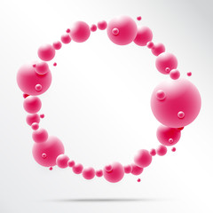 Obraz premium Abstract 3D Sphere design. 3d molecules concept, Atoms. on white background.