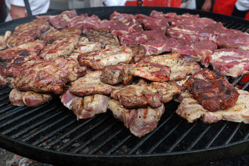 gegrillte Schweinesteaks