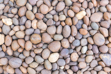 Stone pebbles texture background for interior exterior decoration and industrial construction concept design.